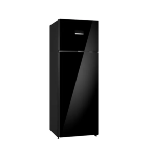 BOSCH 368 Litres Frost Free Double Door Refrigerator | Total No Frost | VitaFresh | VarioZone | SuperCooling & SuperFreezing (CTN39L01PI | Black Glass)