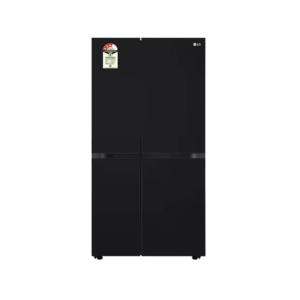 LG 650L Side by Side Refrigerator, Wi-Fi Convertible, DoorCooling+™, Smart Inverter Compressor, Black Mirror Finish, 3 Star (GLB257DBM3, 2025 Model)