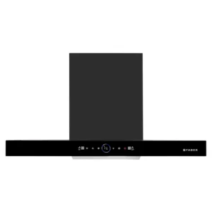 Faber HOOD DAZZLE BLDC FL HC BK 90 | 90cm Filterless Kitchen Chimney | 1500 m³/hr Suction | Heat Auto Clean | Touch, Gesture & Remote Control | Matte Black