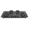 Faber HOB DELLA HD904 CI AI | 4 Burner Built-In Gas Hob | Auto Ignition | Toughened Glass Top | Premium Black Finish