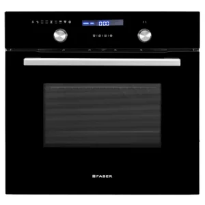 Faber FBIO 75L 9F BK | 75 Litres Built-In Oven | 9 Cooking Functions | Digital Control | Black Glass Finish