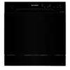 Faber FFSD 6PR 8S Ace Black | 8 Place Setting Dishwasher | 6 Wash Programs | Compact Freestanding Dishwasher | Black Finish