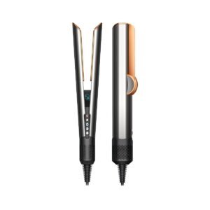Dyson Airstrait™ Straightener| Wet to Dry Straightener| No Heat Damage| 2 in 1 Straightening| Saves Time| Natural Straight Look|Uses Air| No Hot Plates| Dry & Straighten| Volumunious & Shiny Hair | 3 Modes| Travel Friendly|Intelligent Heat Control| 2 Year Warranty (Bright Nickle / Bright Copper)