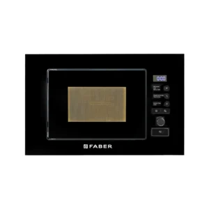 Faber FBIMWO 20L SG BK | 20L Built-In Microwave Oven | Solo & Grill Function | Black Glass Finish