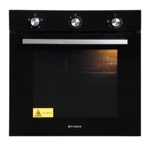 Faber FBIO 80L 4F BK | 80L Built-In Oven | 4 Cooking Functions | Black Glass Finish | Premium Kitchen Appliance