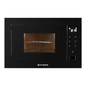 Faber FBIMWO 25 SG | 25L Built-In Microwave Oven | Solo & Grill Function | Digital Controls | Black Glass Finish