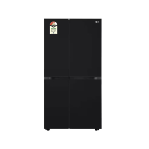 LG 650L Side by Side Refrigerator, Wi-Fi Convertible, DoorCooling+™, Smart Inverter Compressor, Black Mirror Finish, 3 Star (GLB257DBM3, 2025 Model)