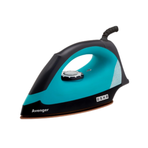 USHA Avenger 1.5 KG Heavy Weight Dry Iron| 1100W| Non-stick Coated Sole Plate For Easy Gliding & Long Life| 1.8 m Long Cord| Dual Layer Safety | 2 Year Warranty