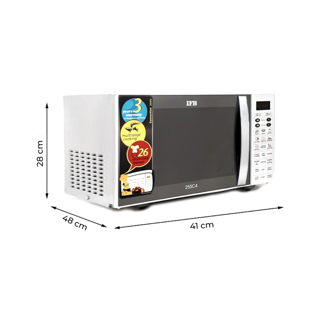 IFB 25 L Microwave Conventional Oven (25SC4, Metallic Silver, With Starter Kit) - Image 2