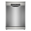 Bosch 15 Place Setting (Fits up to 80 utensils) Free Standing Dishwasher for Indian Utensils | Intensive Kadhai Program for Pressure Cooker, Home Connect (SMS6HMI00I, Silver Inox, Inbuilt Heater)