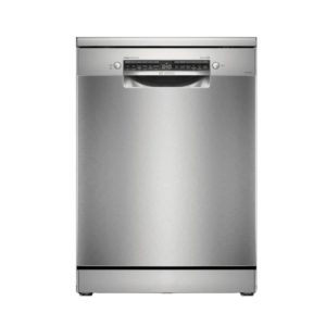 BOSCH Series 6 15 Place Settings Free Standing Dishwasher with Anti-Fingerprint (No Pre-rinse Required, Silver Inox)