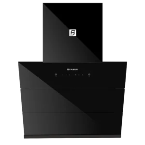 Faber HOOD ZENITH FL HC SC BK IN 60 | 60cm Filterless Kitchen Chimney | 1350 m³/hr Suction | Steam Auto Clean | Touch & Gesture Control | Black