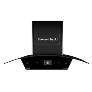 Beyond Arista 90 Smart AI Kitchen Chimney | 90 cm | 1408 CMH Suction | Filterless Auto Clean | Motion Sensor | Smart AI Dashboard | Black