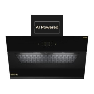 Beyond Elara 90 Smart AI Kitchen Chimney | 90 cm | 1500 CMH Suction | Filterless Auto Clean | Motion Sensor | Touch Control | Black