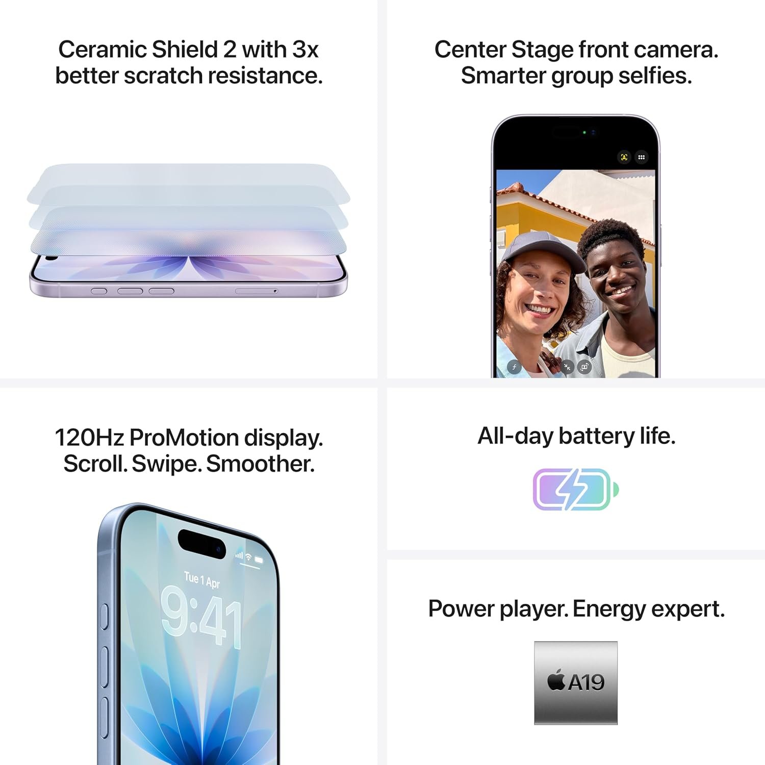 Apple iPhone 17 (Black, 256GB) – A19 Chip, 6.3-inch Super Retina XDR OLED Display, 48MP Dual Camera, Face ID, 5G Smartphone - Image 4