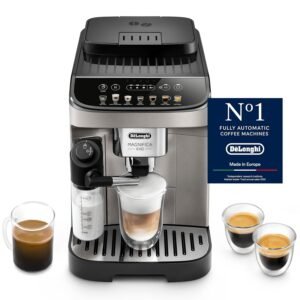 De'Longhi Magnifica EVO Fully Automatic Coffee Machine (ECAM290.81) | Bean-to-Cup Espresso Machine | 12+ Hot & Cold Coffee Recipes | LatteCrema Technology | Intuitive Colour Display | Original Italian Brand