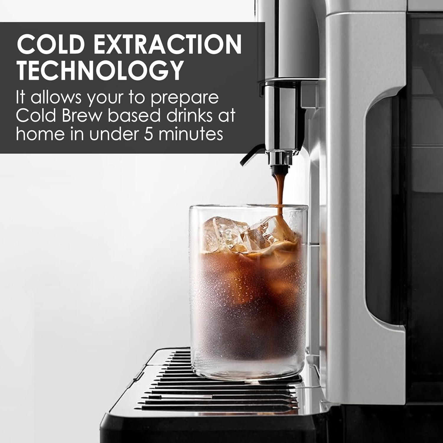 De'Longhi Magnifica EVO Fully Automatic Coffee Machine (ECAM290.81) | Bean-to-Cup Espresso Machine | 12+ Hot & Cold Coffee Recipes | LatteCrema Technology | Intuitive Colour Display | Original Italian Brand - Image 3