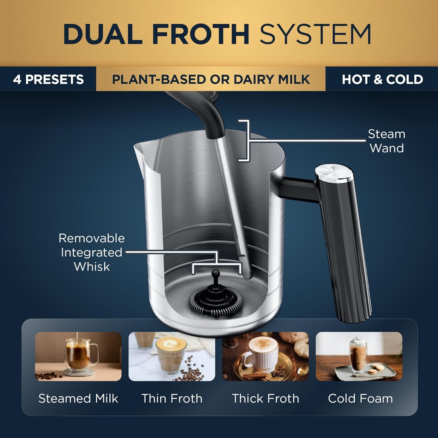 Ninja Luxe Café Premier Series ES701 Espresso, Drip Coffee & Cold Brew Machine with Built-in Grinder - Image 2