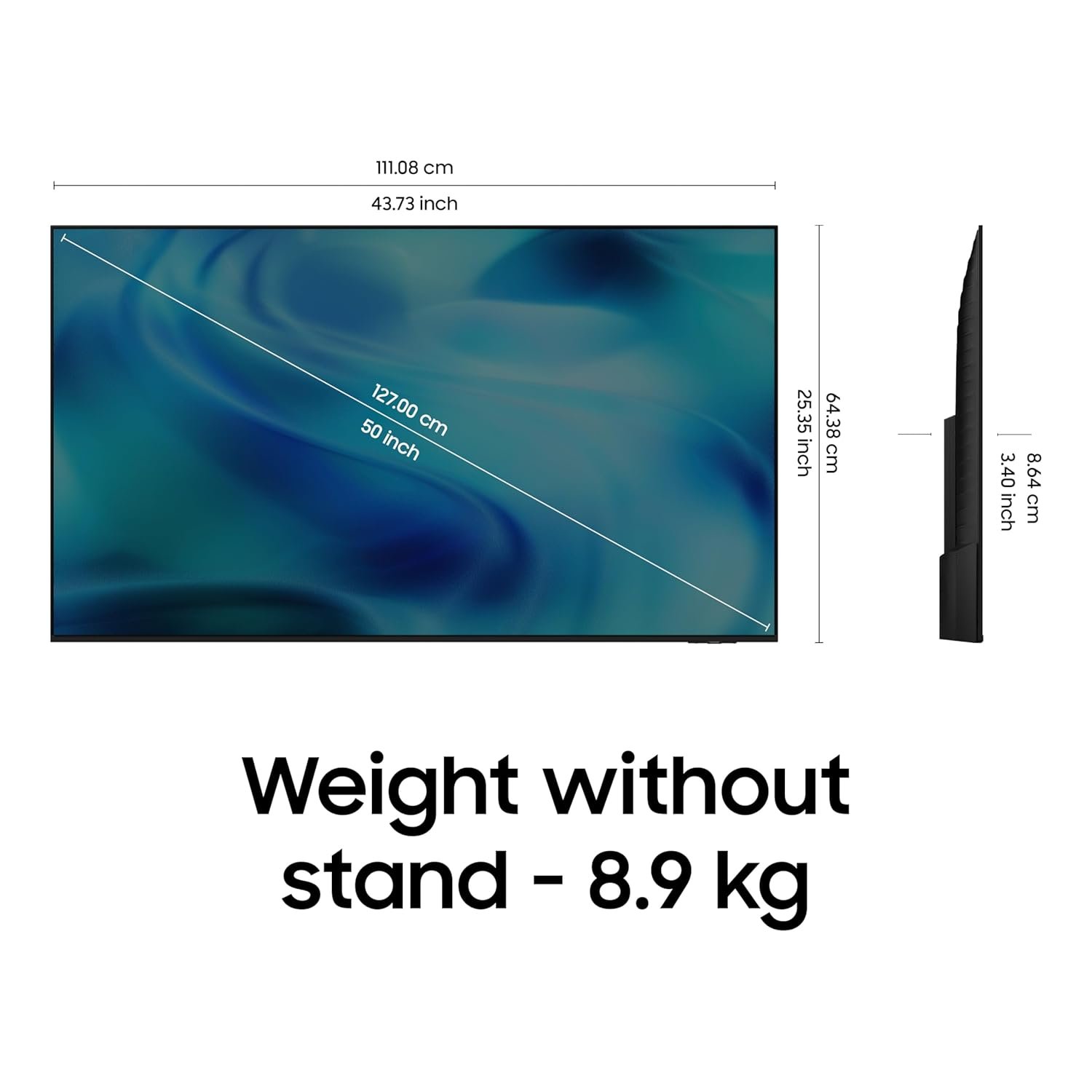Samsung 50 Inches Crystal UHD 4K Smart TV with Vision AI, Crystal Processor 4K, HDR10+, 30W Sound, Voice Assistant & Smart Connectivity - UA50UE83AHULXL - Image 8