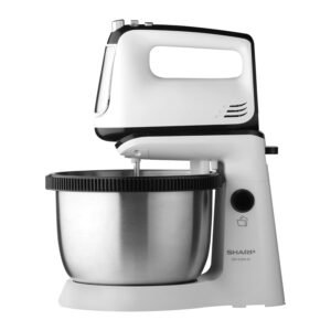 SHARP 300W Stand Mixer EM-S34N-W with Stainless Steel Bowl
