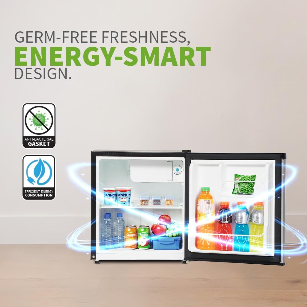 SHARP 50L 2 Star Single Door Mini Refrigerator with Toughened Glass (SJ-MRW055N3-PSS) - Image 5