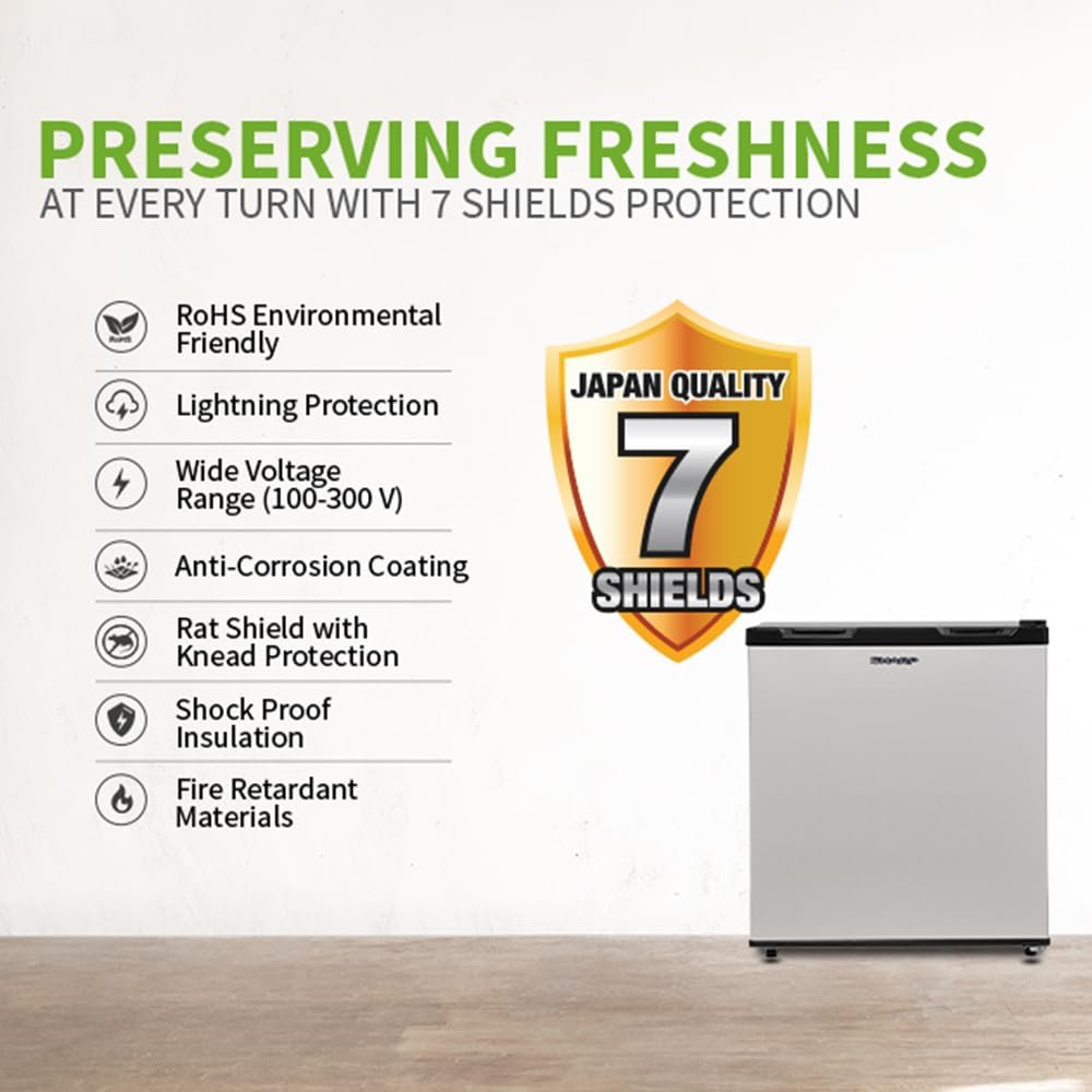 SHARP 50L 2 Star Single Door Mini Refrigerator with Toughened Glass (SJ-MRW055N3-PSS) - Image 2