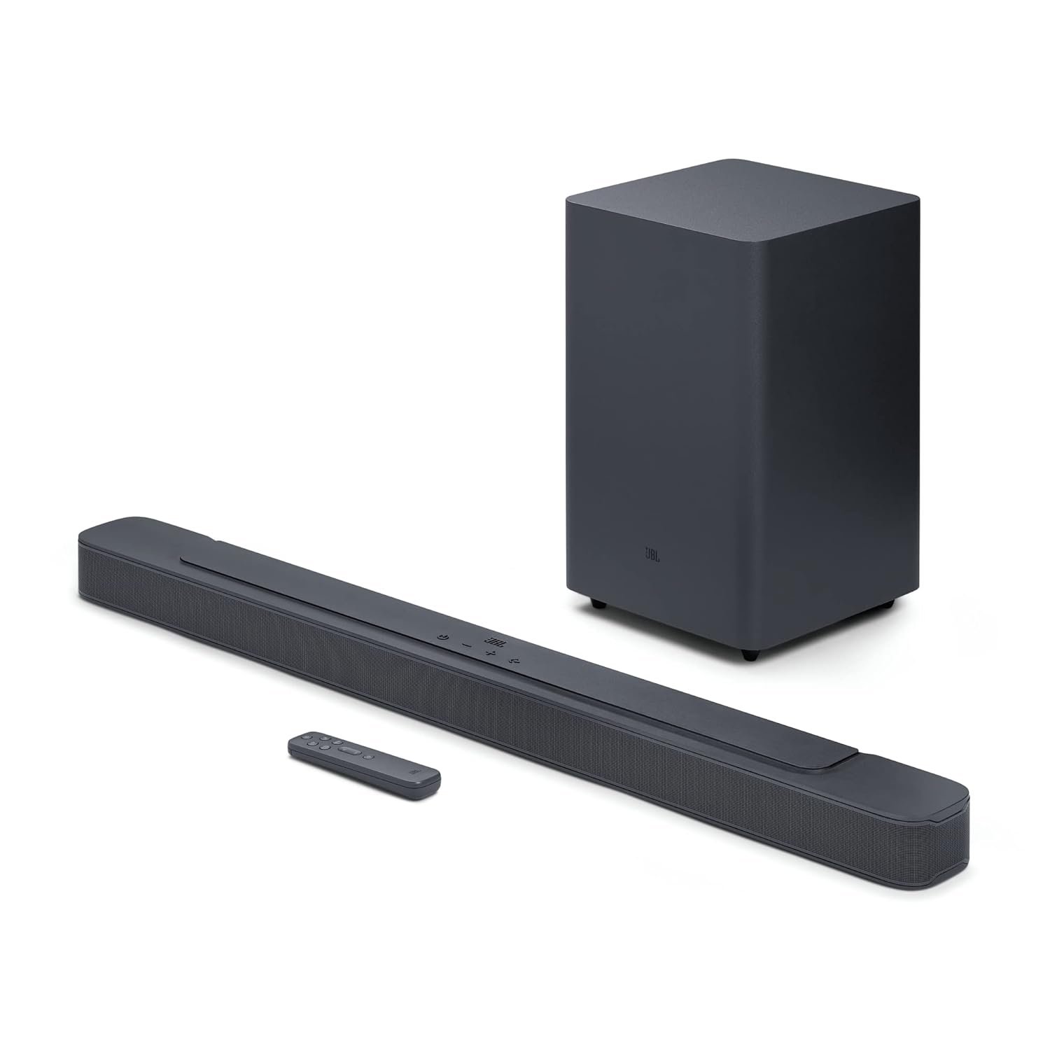 JBL Bar 2.1 Essential Soundbar with Wireless Subwoofer (440W, Dolby Digital, Bluetooth 5.4, Black)