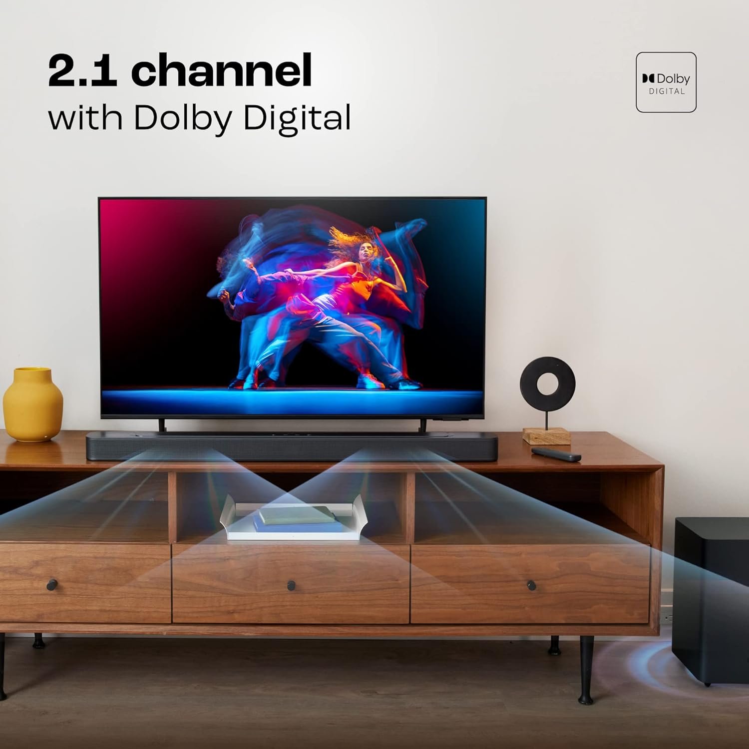 JBL Bar 2.1 Essential Soundbar with Wireless Subwoofer (440W, Dolby Digital, Bluetooth 5.4, Black) - Image 7