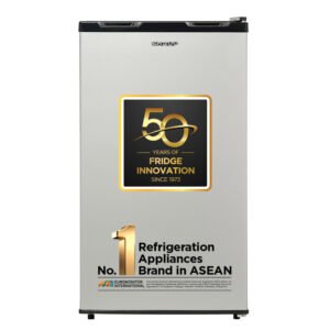SHARP 92L 1 Star Single Door Refrigerator SJ-MRW101N2-PSS Metal Silver