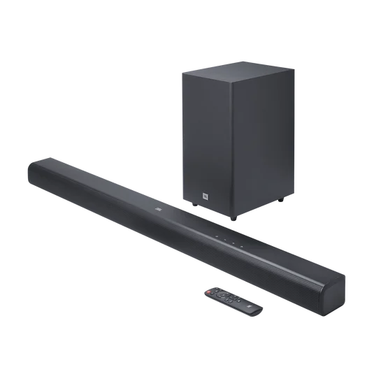 JBL Cinema SB590 5.1 Channel Soundbar with Wireless Subwoofer & Dolby Atmos (440W, Bluetooth 5.3, Black)