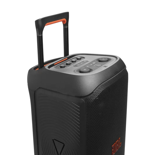 JBL PartyBox Stage 320 Portable 240W Party Speaker with Dynamic Lightshow, Dual Mic/Guitar Inputs & AI Sound Boost (Black) - Image 2