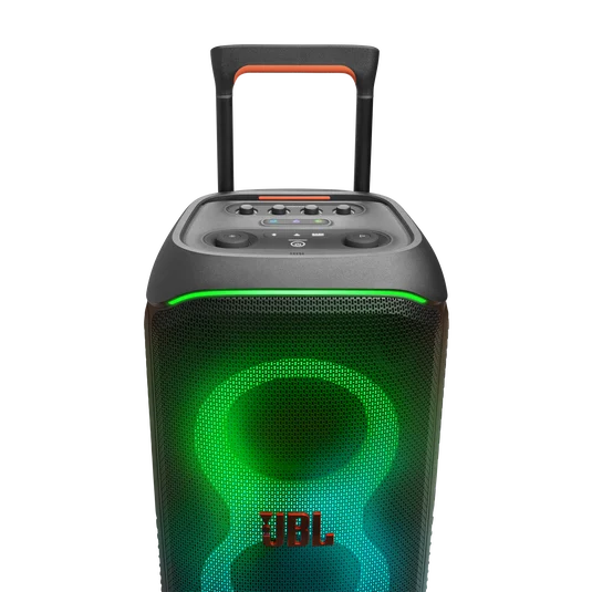 JBL PartyBox Stage 320 Portable 240W Party Speaker with Dynamic Lightshow, Dual Mic/Guitar Inputs & AI Sound Boost (Black) - Image 4