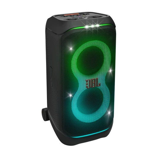 JBL PartyBox Stage 320 Portable 240W Party Speaker with Dynamic Lightshow, Dual Mic/Guitar Inputs & AI Sound Boost (Black) - Image 5