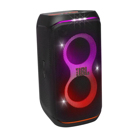 JBL PartyBox Club 120 Portable Party Speaker with Dynamic Lightshow, Dual Mic/Guitar Inputs & AI Sound Boost (160W, Black) - Image 9