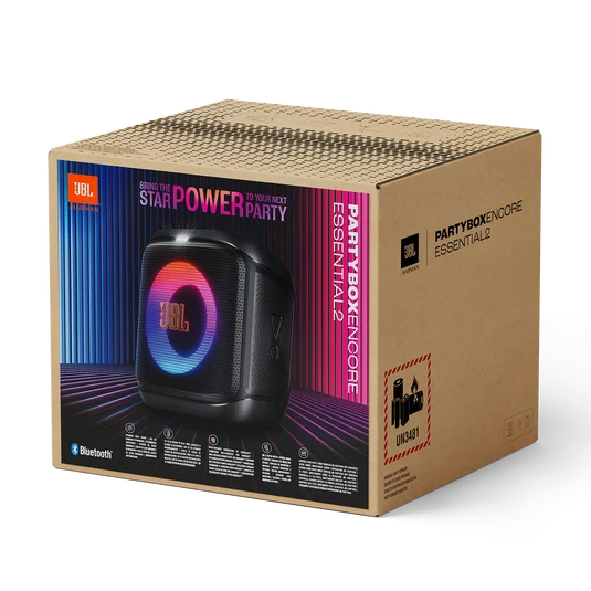 JBL PartyBox Encore Essential 2 Portable 100W Wireless Speaker with Dynamic Lightshow & AI Sound Boost (Black) - Image 2