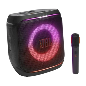 JBL PartyBox Encore 2 Portable 100W Wireless Speaker with Digital Wireless Mic, Lightshow & AI Sound Boost (Black)