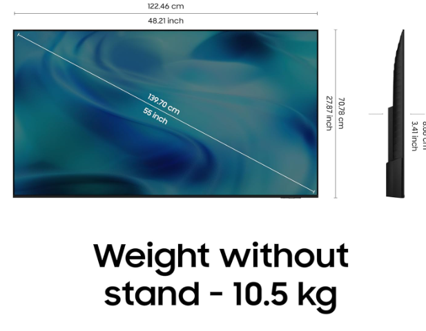 Samsung 55 Inches Crystal UHD 4K Samsung Vision AI Smart TV - Image 3