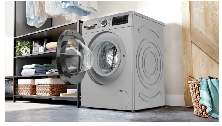 Bosch 7 kg 5 Star Fully Automatic Front Load Washing Machine with In-Built Heater & Anti-Stain Program (WGA1220SIN, Silver, EcoSilence Drive) - Image 7
