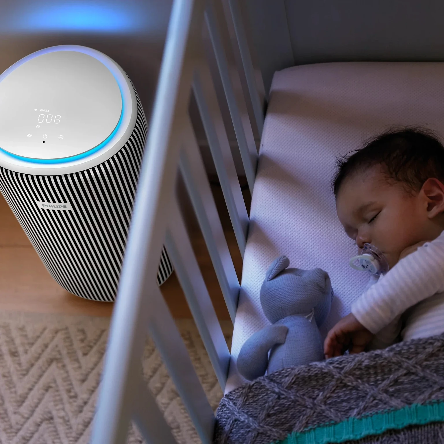 Philips Smart Air Purifier AC3220/60 – Dual Fan, HEPA NanoProtect (CADR 520 m³/h, Covers up to 135 m²) - Image 3